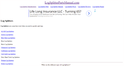 Desktop Screenshot of logsplitterpartsmanual.com